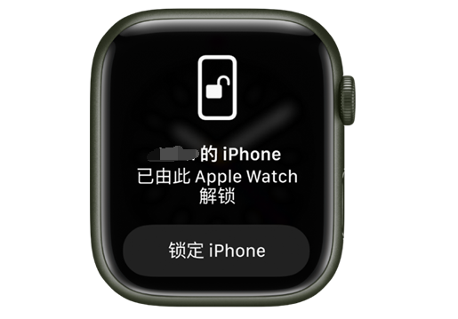 驿城苹果手机维修分享用 AppleWatch 解锁配备面容 ID 的 iPhone方法 